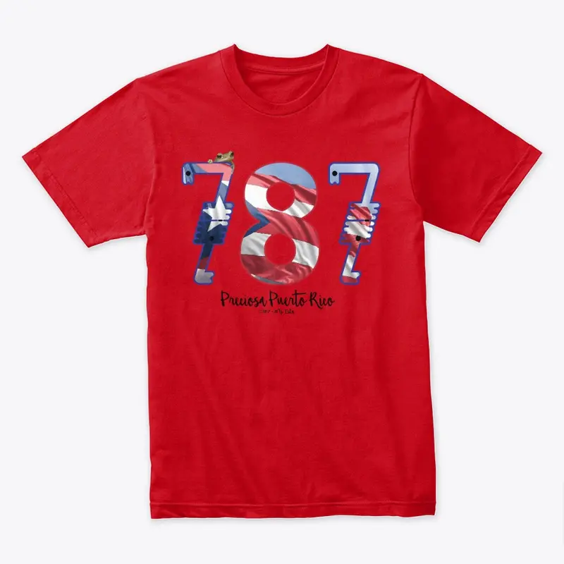 787 Mi Isla Puerto Rico Flag Taino 7's