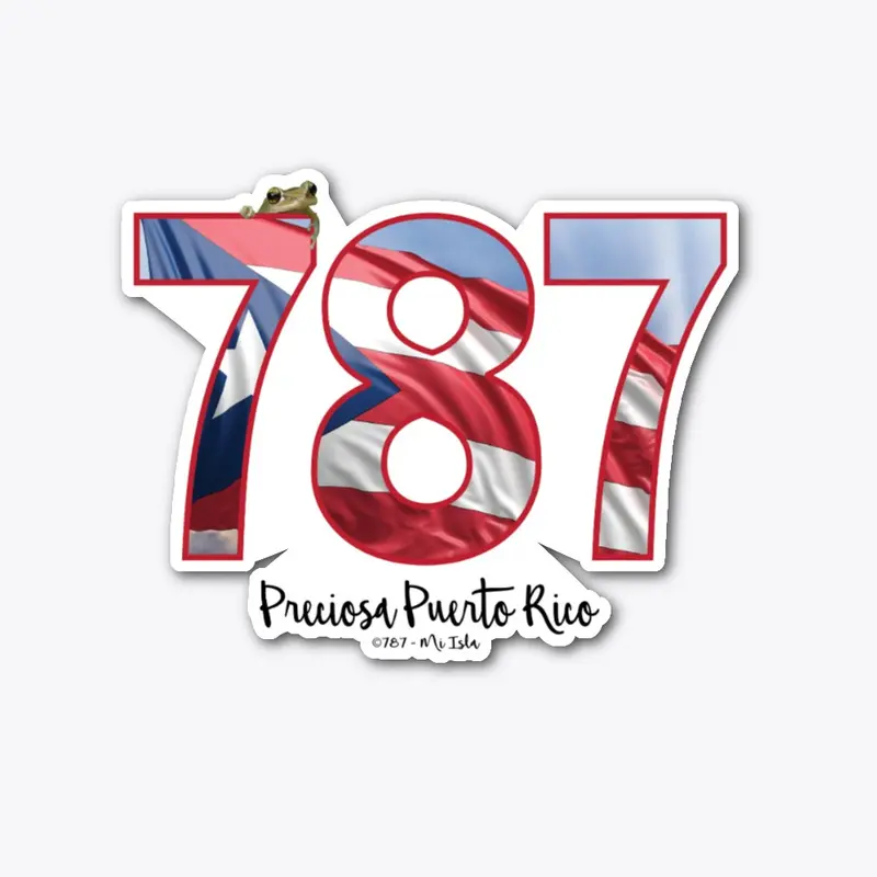 Preciosa, La Bandera de PR 787 Sticker!