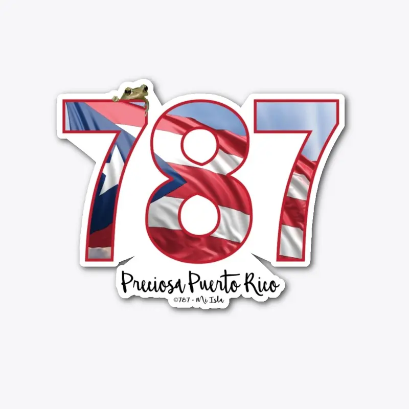 Preciosa, La Bandera de PR 787 Sticker!