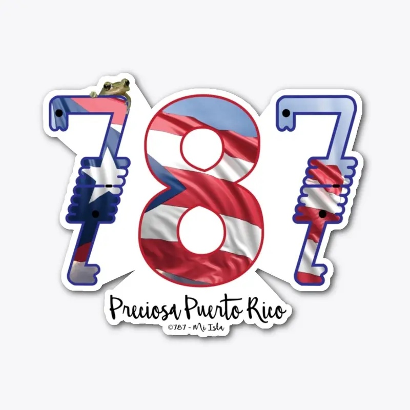 787 Mi Isla Puerto Rico Flag Taino 7's